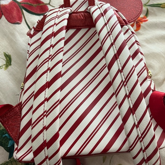 Loungefly Candy Cane Striped Backpack Disney parks - Picture 8 of 8